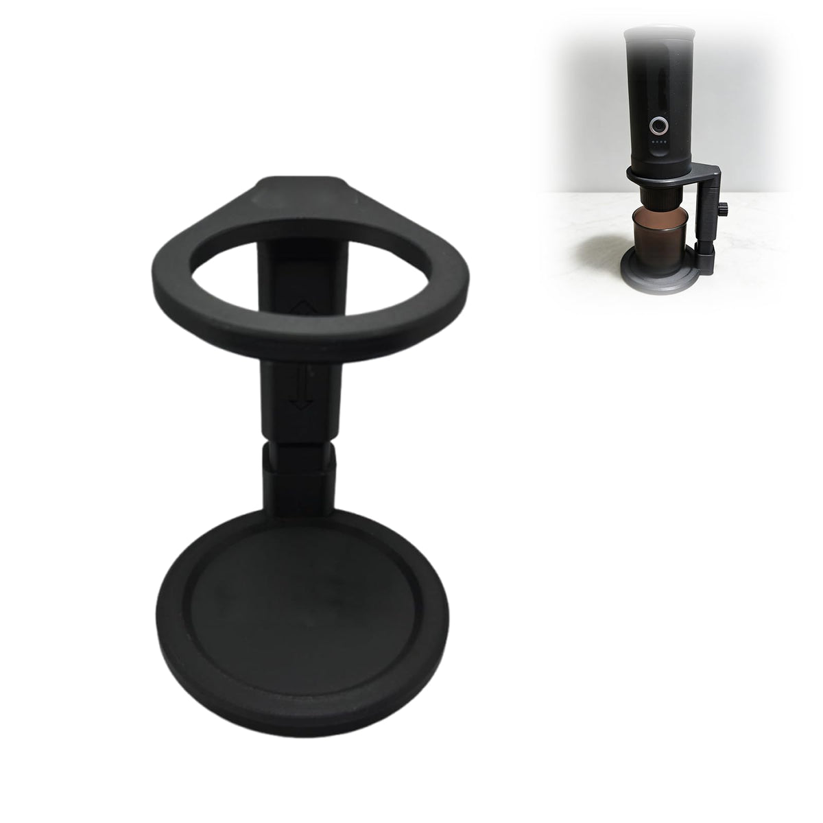 Adjustable Travel Stand for Outin Nano Portable Espresso Machine, Compact & Foldable Base, Height Adjustment, for Optimal Brewing on the Go