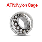 1 Pcs 1204 Self-aligning Ball Bearings, 20mm x 47mm x 14mm,Double Row Self-Aligning Ball Bearing, Steel Cage