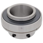 [2-Pack] UC212 - Insert Bearing - 2.362 in Bore - 4.331 in Outer Diameter - 2.563 in Width - 1.063 in Outer Ring Width, Set Screw Locking Collar, Double Sealing, Relubricable