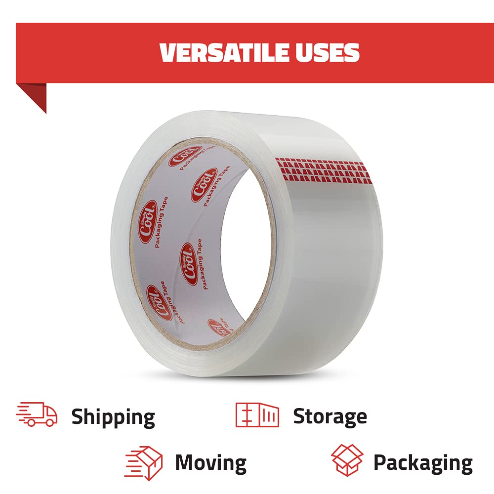 Clear Packing Tape 18 Rolls Heavy Duty 1.88 inch x 60 Yards