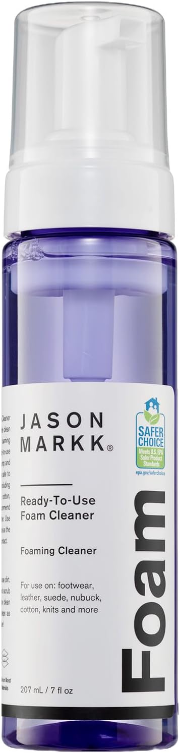 Ready-To-Use Foam, Shoe Cleaner, Sneaker Care, Ideal for Footwear, Safe for Leather, Suede, Nubuck, Cotton, Knits, 7oz
