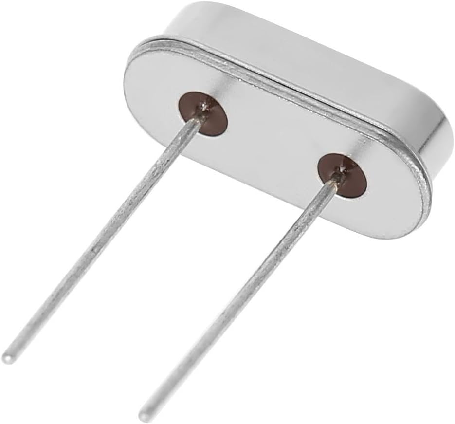 Quartz Crystal Resonators Oscillator Assorted Kit, 50pcs, 10 Value, 32.768KHz-24MHz, DIY, Silver