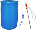 55 Gallon Emergency Water Barrel Storage Combo Pack: with Barrel, Siphon, Bung Wrench, Purogene