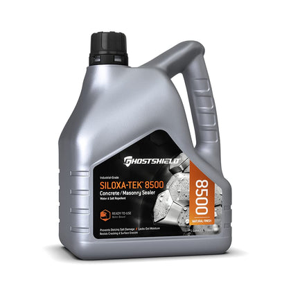 Siloxa-Tek 8500 Ready to Use - 1 Gallon Penetrating Concrete Sealer, Water and Salt Repellent. Clear, Water-Based DOT