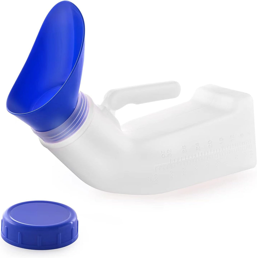 Unisex Urinal, Portable Pee Bottle with a Sealed Lid and Funnel for Elderly Patients Driver Traveler Camping Outdoor