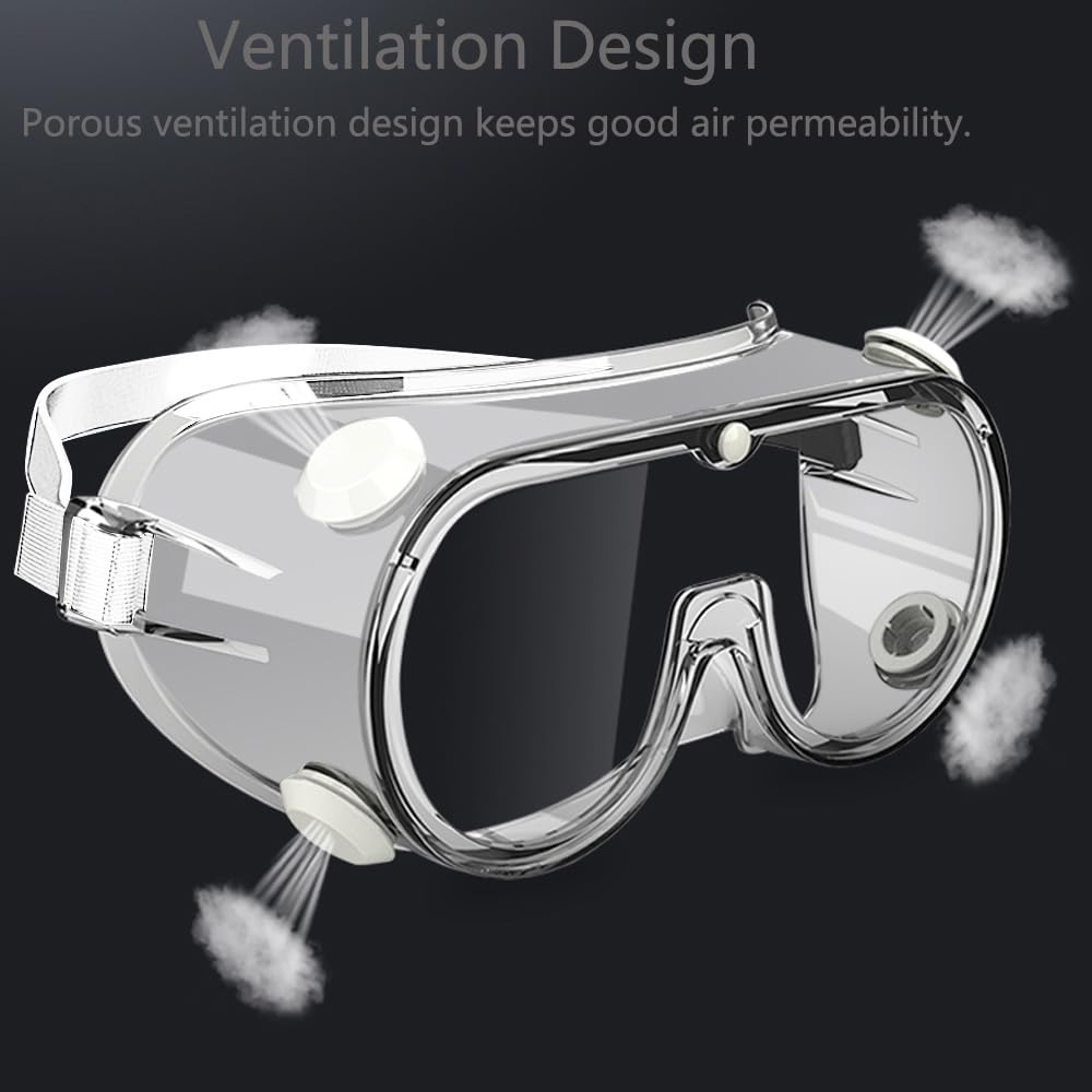 4 Pack Kid Science Goggles Bulk,Lightweight Polycarbonate Lenses and PVC Frame, Eye Protection for Kids (4)