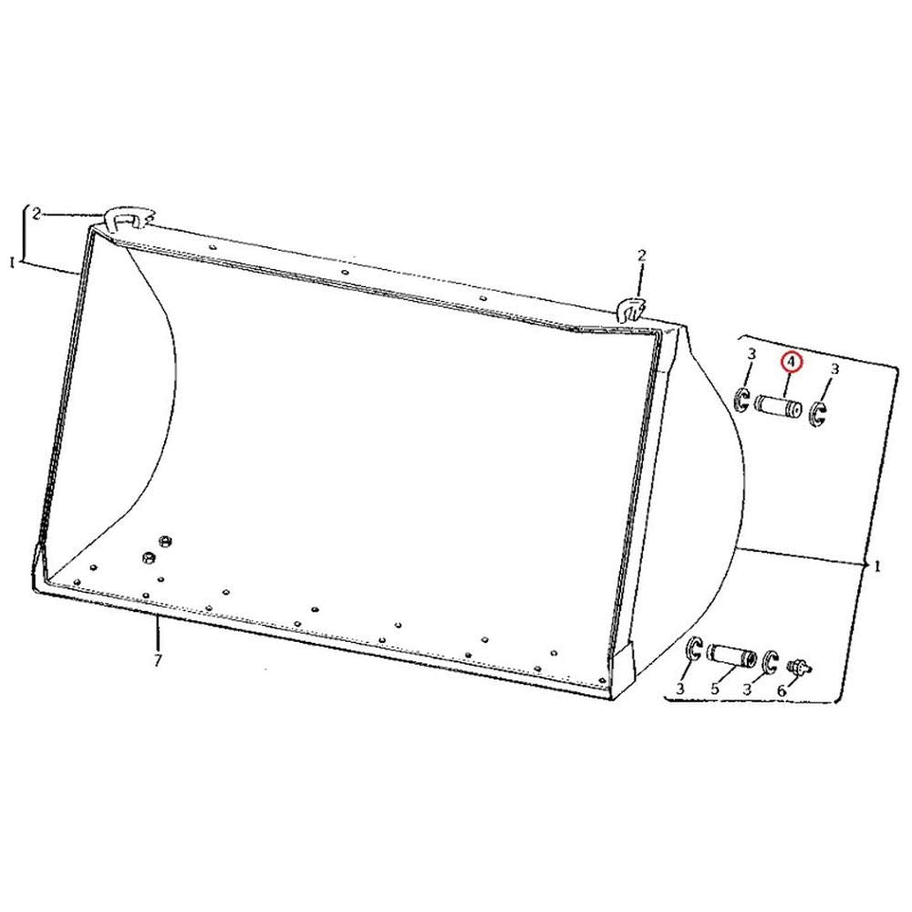 T40638 Tilt Link Pin Fits John Deere, Case/International Harvester 310