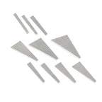 findmall 10 Pcs Accuracy Angle Machinist Block Set, 1-30 Degree Angle