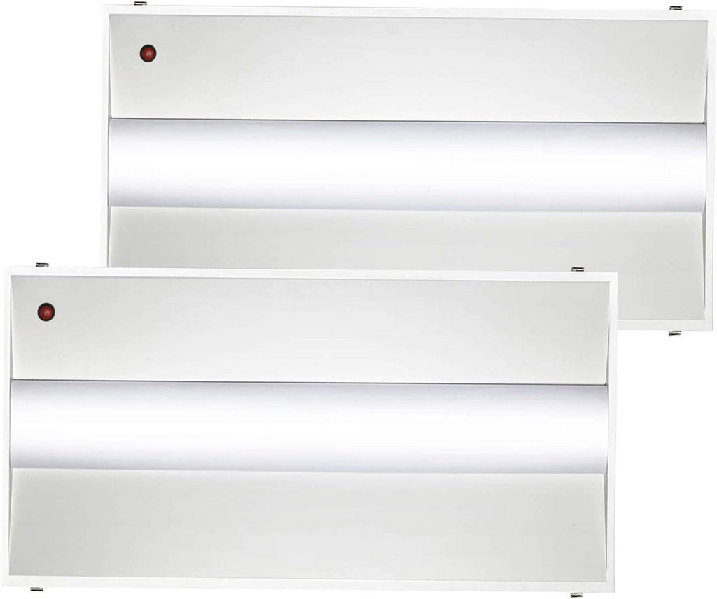E2 LIGHTING LED 2X4 Troffer-Slim, 4000K, 2-Pack