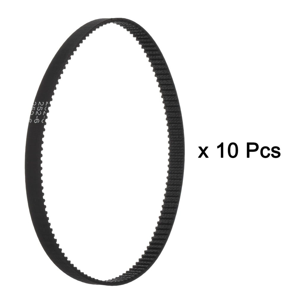 uxcell 10pcs 2GT Timing Belt Closed Loop Rubber Belts 252-2GT-6, 6mm Width x 252mm Length, 3D Printer Timing Belt