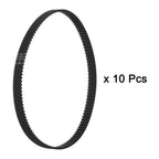 uxcell 10pcs 2GT Timing Belt Closed Loop Rubber Belts 252-2GT-6, 6mm Width x 252mm Length, 3D Printer Timing Belt
