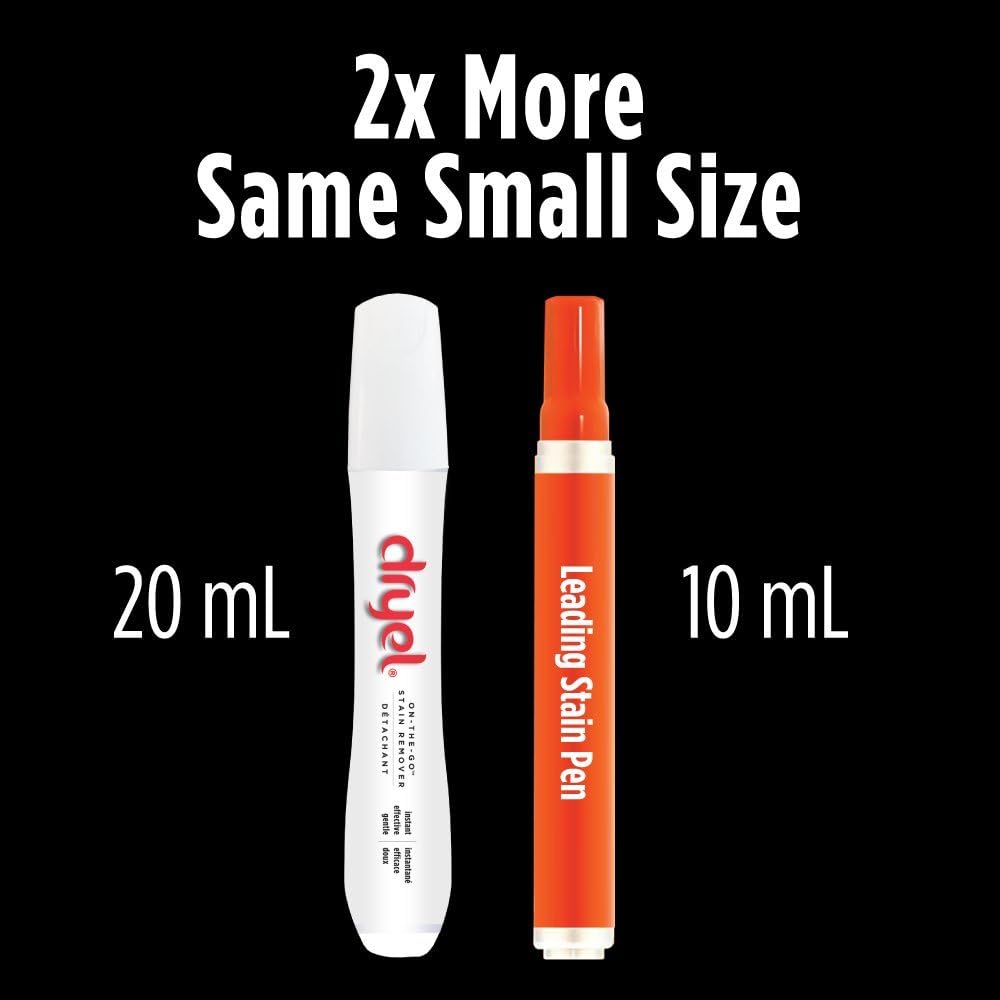Dry-Clean Safe On-The-Go Stain Removal Pen for Clothes and Laundry, 20 ml