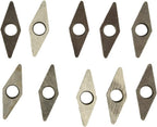 10PCS Carbide Insert Shim Seats MV1603 for VNMG160404/08/12/16 Turning Tool Holders 35° Rhombic High Hardness Lathe