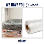 PS101006 Extra Heavy Clear Plastic Sheeting │ 6 Mil │ 10'W x 100'H (1 Roll)