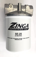 Zinga Filter Assembly - 1-1/4 NPT Housing with 25 Micron Short Filter