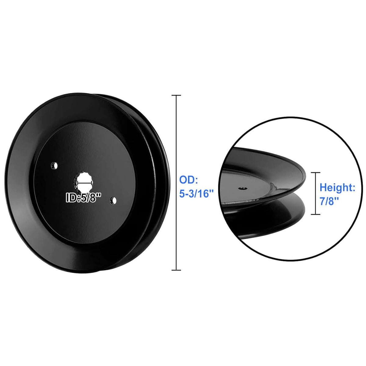 Spindle Pulley 153535 Mower Deck Pulley Compatible with Craftsman Mower Craftsman LT1000 LT2000 Husq Z254 2548 Pou