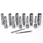 OSCARBIDE 13 pcs Annular Cutter Set,2" Cutting Depth,7/16" to 1-1/16"Dia