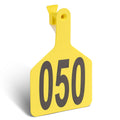 Cattle Ear Tags Numbered 50 Pcs Large Cow Tags Yellow