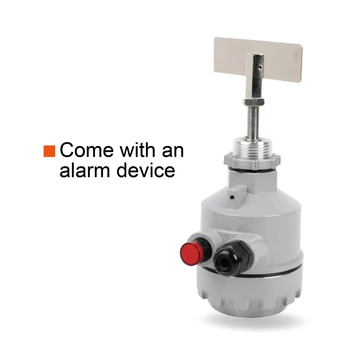 24V/110V/220V Rotary Paddle Level Switch, Durable Industrial Solids Paddle Switch, Reliable Point Level Sensor for Solids(Flange Tube Type,24VDC)