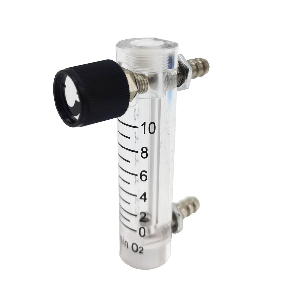 Oxygen Flow Meter 0-10LPM Flowmeter for Fluid Filtration System Oxygen Air Flowmeter Regulator Acylic Flow Meter with Control Valve for Oxygen/Air