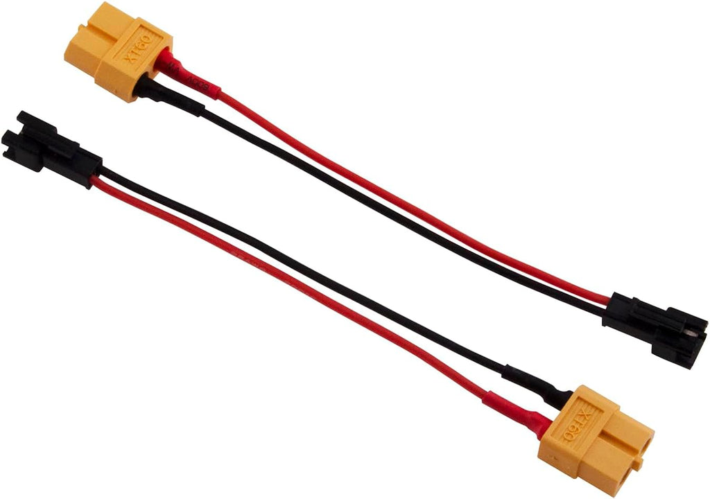 5pcs Female XT60 to 2-pin JST SM Female Adapter Conversion Cable 22awg 10cm