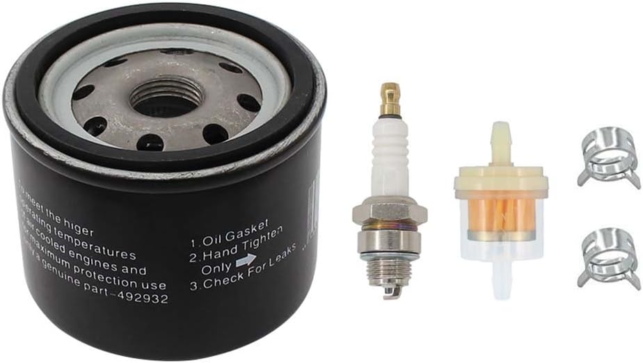 MOTOKU Oil Filter Spark Plug for Craftsman LTX1000 LT2000