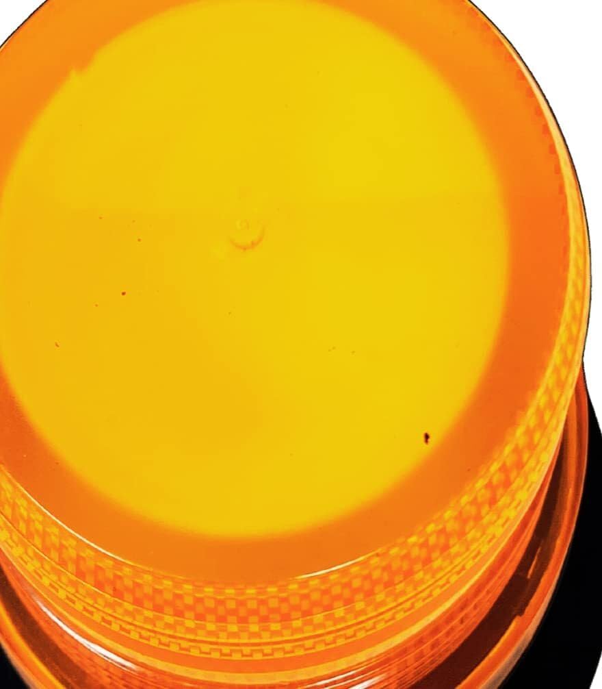 2x 24 LED Amber Forklift Beacon Strobe Light Safety Warning Flashing Lights Magnetic Base Surface Screw Mount 12V-24V