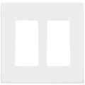 ENERLITES 2-Gang White Screwless Decorator Switch Outlet Wall Plate Cover