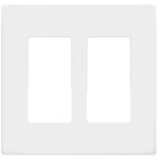 ENERLITES 2-Gang White Screwless Decorator Switch Outlet Wall Plate Cover
