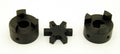 7/16" to 1" L095 Flexible 3-Piece L-Jaw Coupling Coupler Set & Rubber Spider