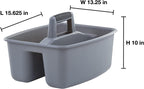 Rough and Rugged All-Purpose Cleaning Caddy, Grey/Black 2 Count (CD0170)