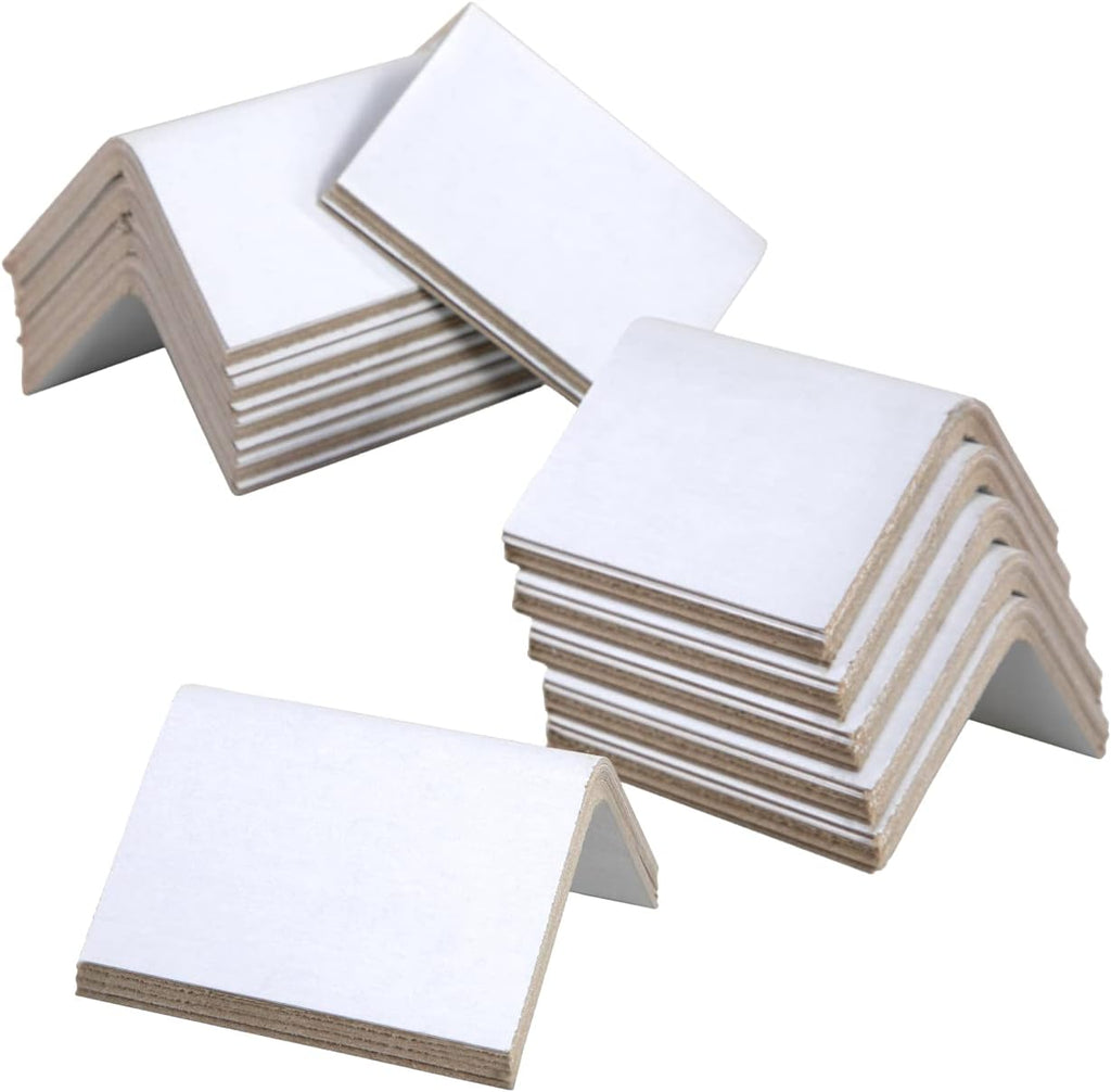 Cardboard Edge Protectors 2 x 2 x 3" (50-Pack), 0.225" Thick