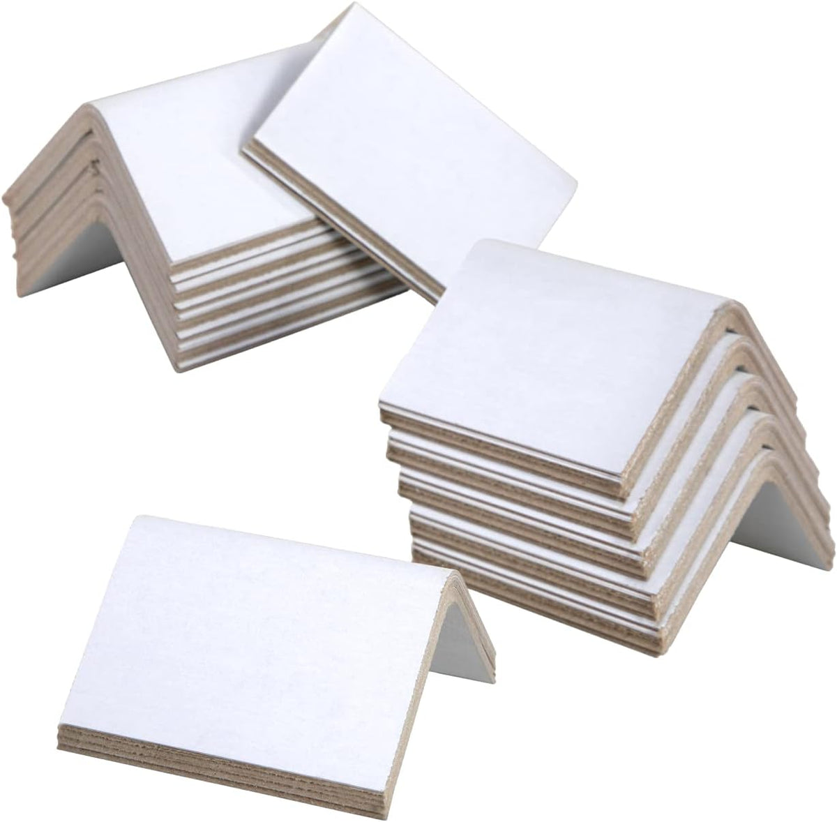 Cardboard Edge Protectors 2 x 2 x 3" (50-Pack), 0.225" Thick