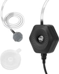 Quiet Mini Small Aquarium Air Pump Betta Fish Tank Bubbler Oxygen Aeration Pump with Air Stone Tubing Suction Cup for