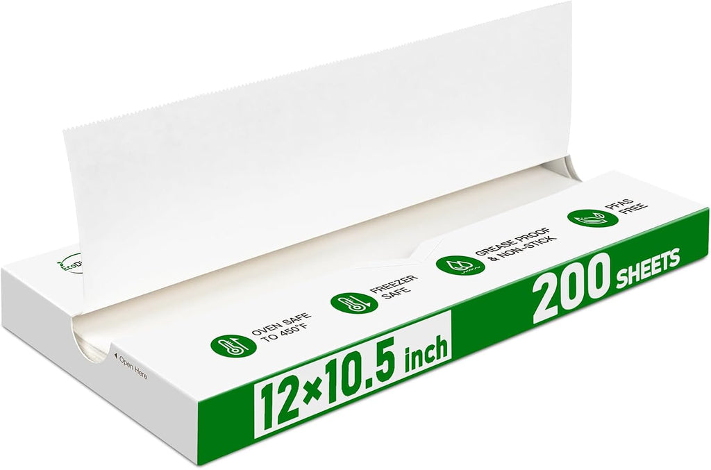 Precut POP UP Deli Paper Sheet, 200 Pack, 12" x 10.5", White