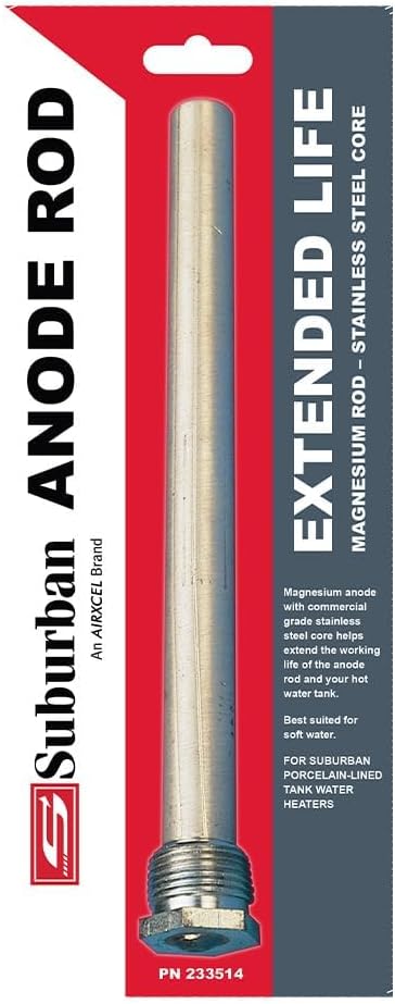 Suburban Magnesium Anode Rod for RV Water Heaters, Easy Install (233514)