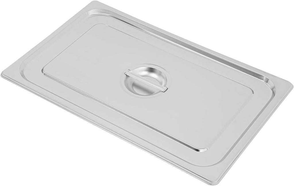 6‑Pack Full Size Stainless Steel Hotel Pan Lids with Handle