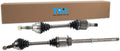 TRQ Front 2 Piece CV Axle Shaft Assembly Set