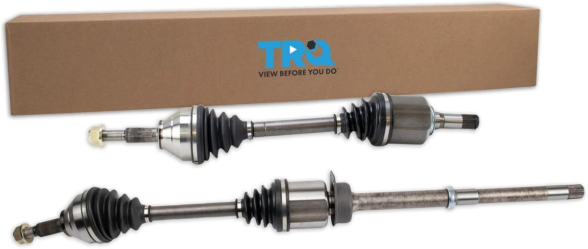 TRQ Front 2 Piece CV Axle Shaft Assembly Set