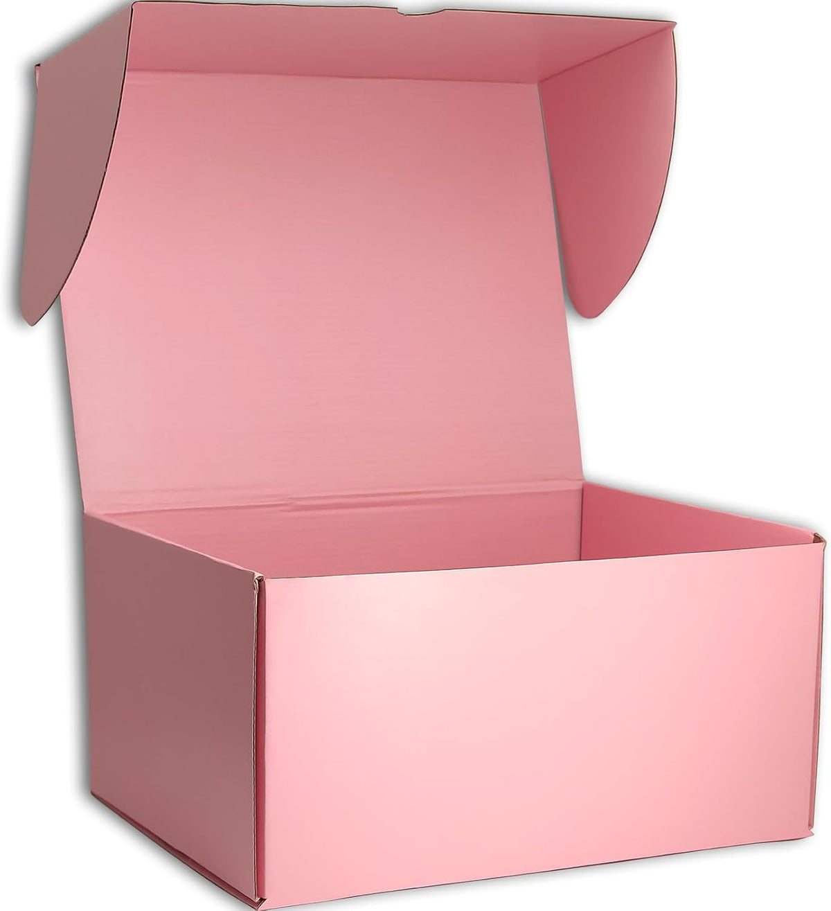 12x8x6 Shipping Boxes Pink Mailer Corrugated Cardboard Box Set of 15