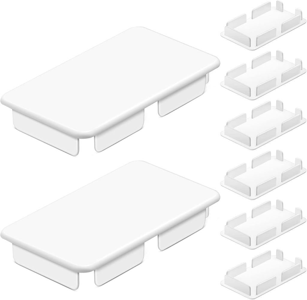 Internal Vinyl End Caps PVC End Caps for Pocket Rail Vinyl Fence Post Caps Vinyl Fence Parts, Inner Clips