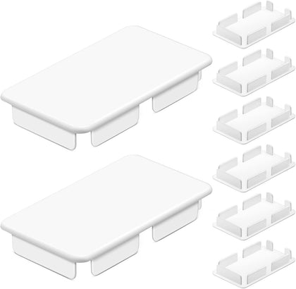 Internal Vinyl End Caps PVC End Caps for Pocket Rail Vinyl Fence Post Caps Vinyl Fence Parts, Inner Clips