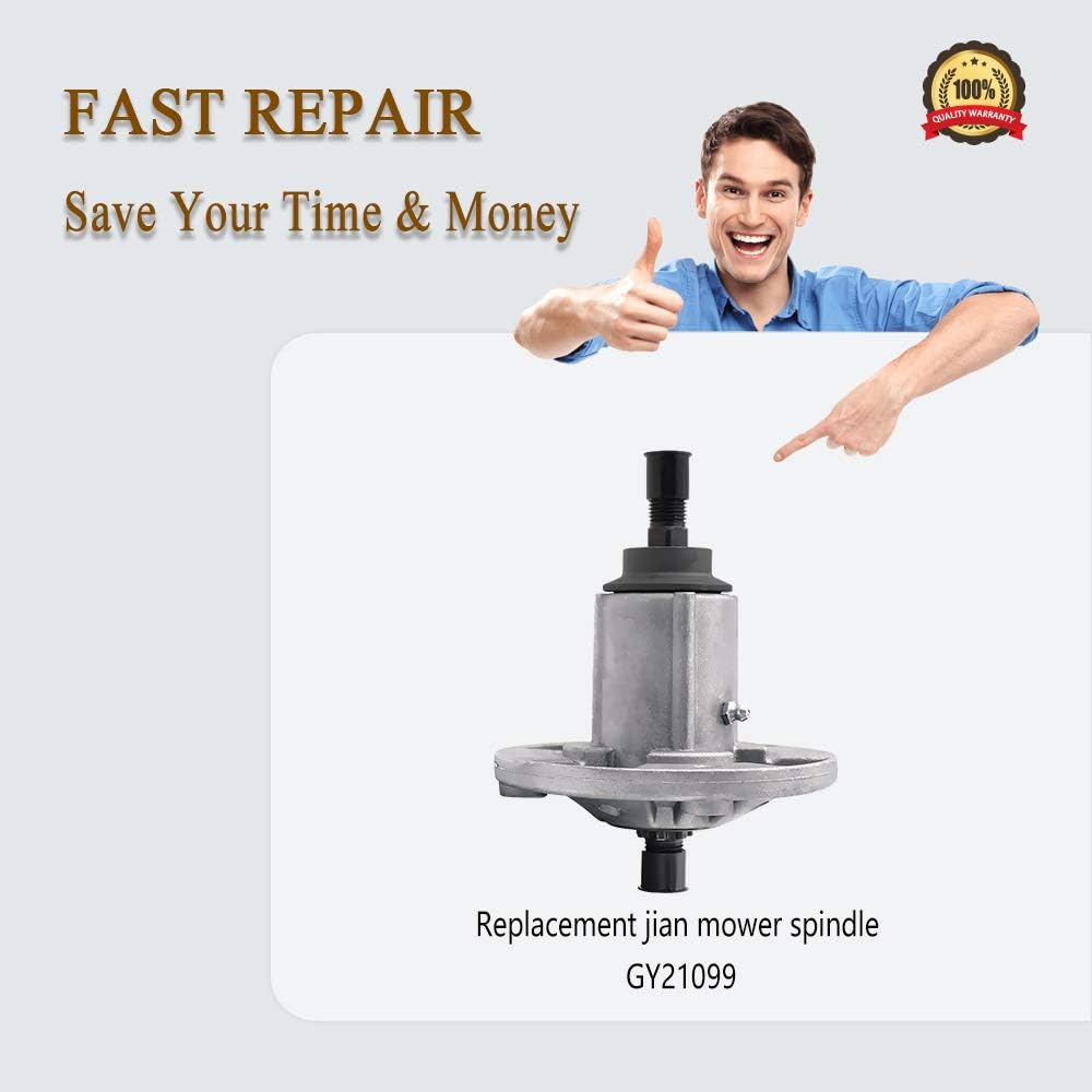 prime&swift GY21099 Mower Deck Spindle fit for John Deere,Blade Spindle Assembly GY21099 fit for 54 Inch Edge Mower Decks 190C LA150 LA175 G110 E180 D170