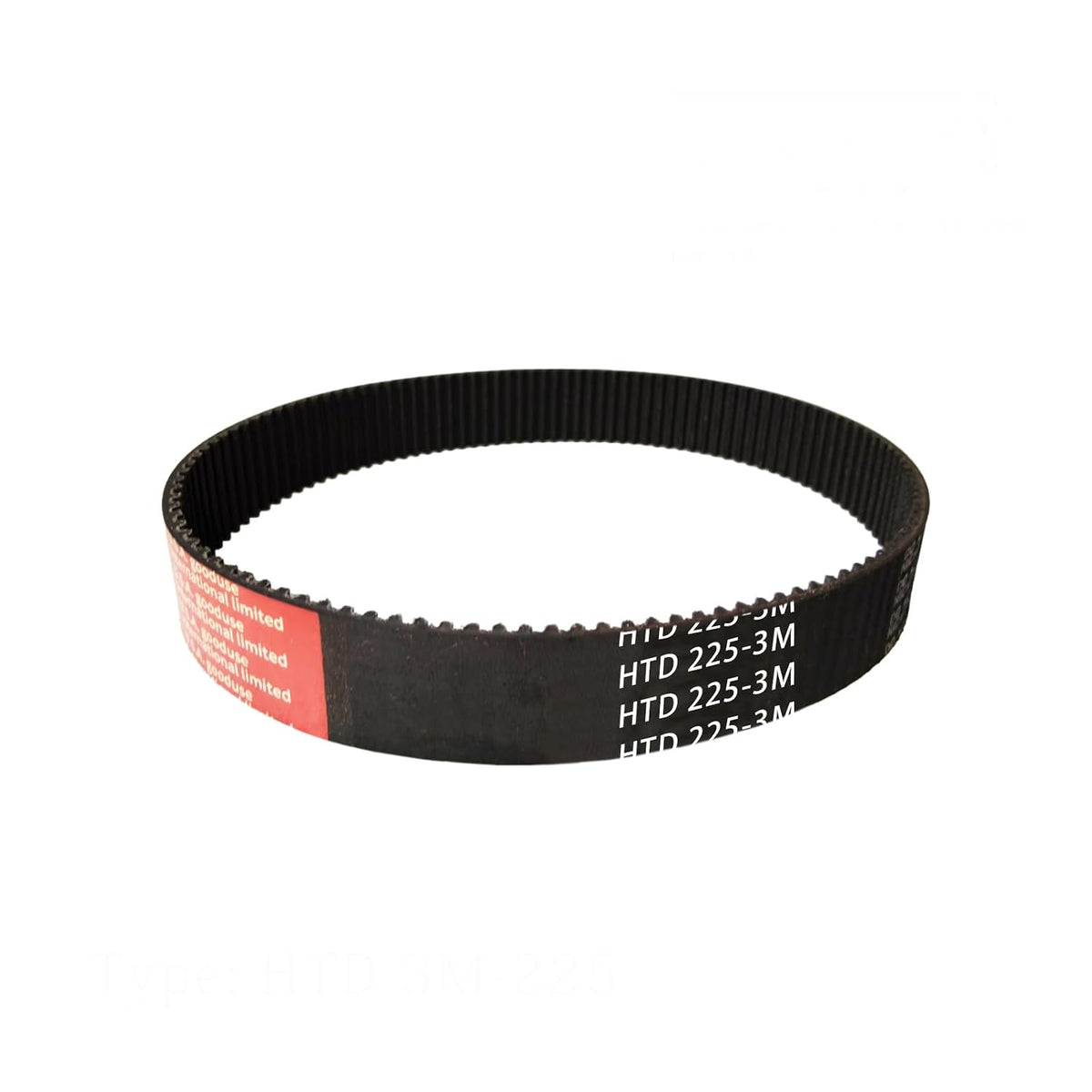 4pcs 225-3M-9 HTD Timing Belt, 225mm Length x 9mm Width x 2.4mm Height, 3mm Pitch, 75 Teeth，Closed Loop Pulley Timing Belt