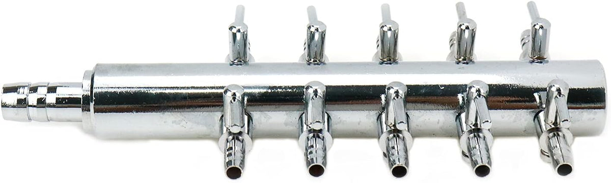 Aquarium Air Manifold 10Way Inline Flow Splitter Lever Valves