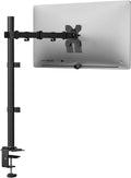 Tall Monitor Arm Mount for Desk for 13-34 inch Screens, 22 lbs per Arm | Single Extra Tall Monitor Mount, Full Motion