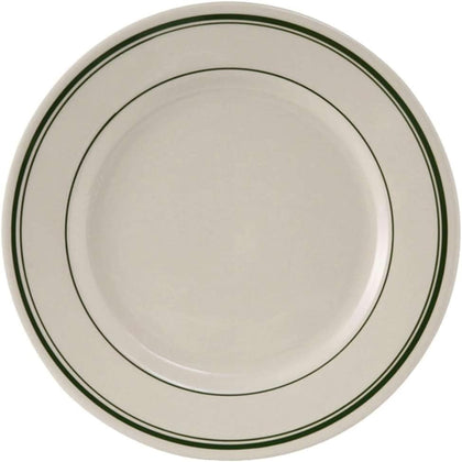 China TGB-031 Plate, 6-1/4" Diameter, Round, Wide Rim, Rolled Edge, Microwave and Dishwasher Safe, Oven Proof, Fully