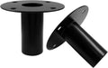 2 pcs Speaker Stand Top Bracket, 107 * 85mm/4.25 * 3.3 Inch | Metal Speaker Mounts Hat, Black Studio Speaker Mount
