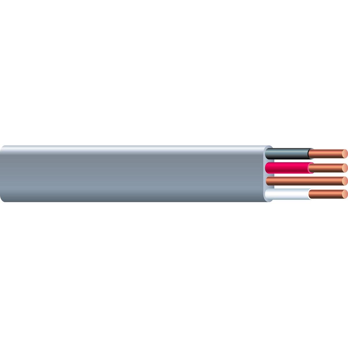 Woods 13059125 25 ft. 10/3 Gray Solid CU UF-B W/G Cable; Feet