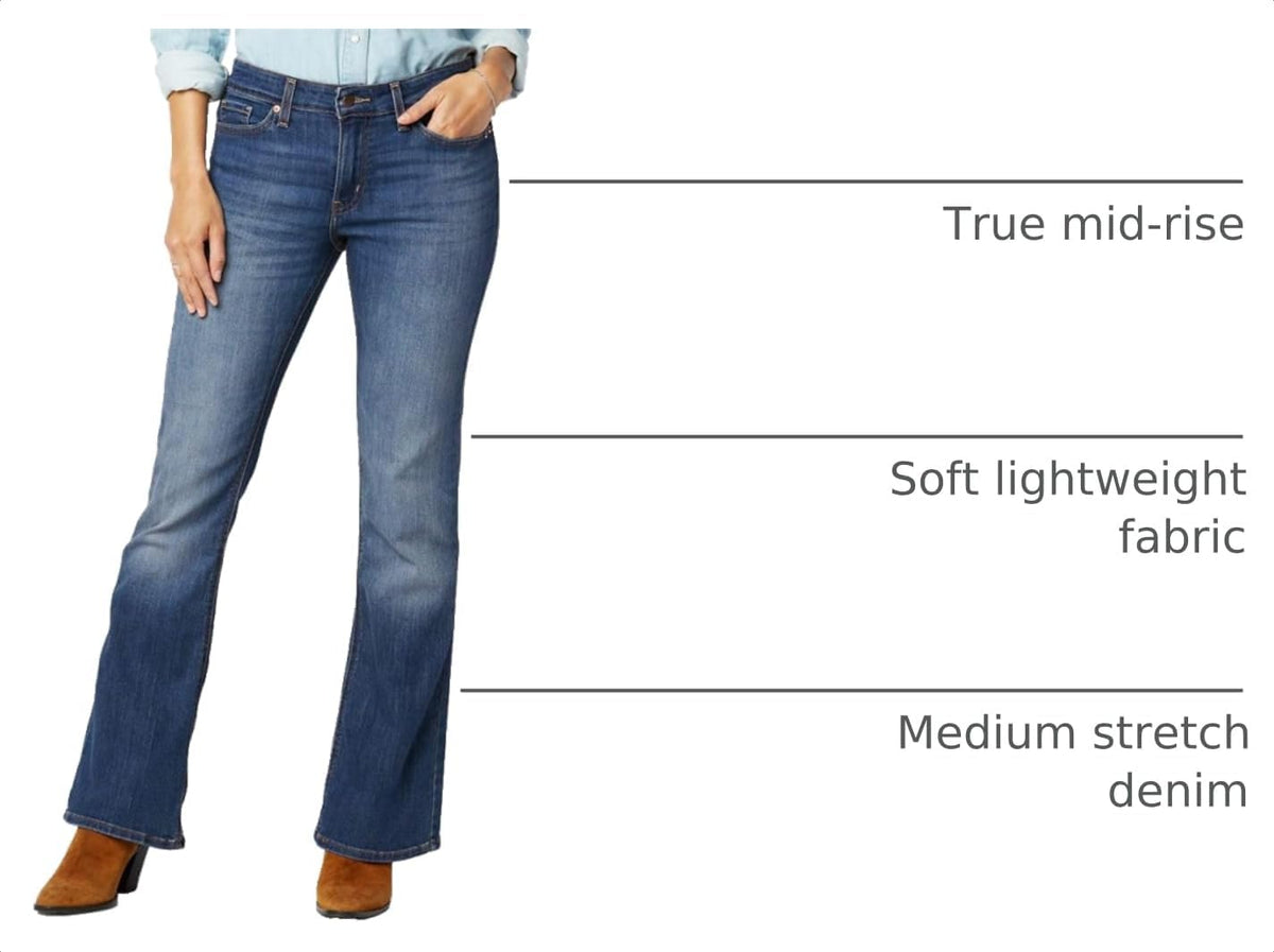Women's Mid Rise True Boot Jeans